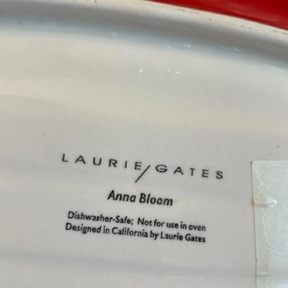 Laurie Gates Anna Bloom leaf plate, spectacular, food safe, difficult to find